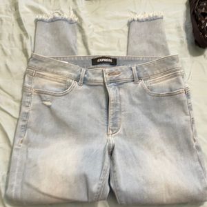 Express stretch denim perfect lift ankle legging